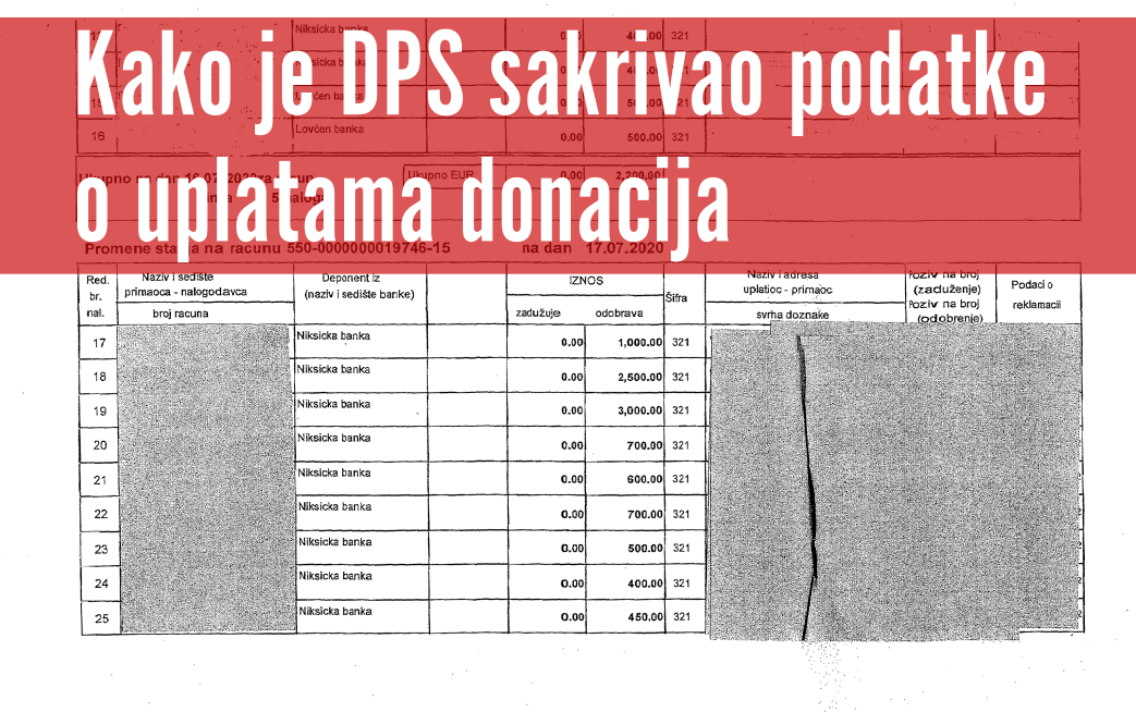 DPS krio podatke i o izbornom računu