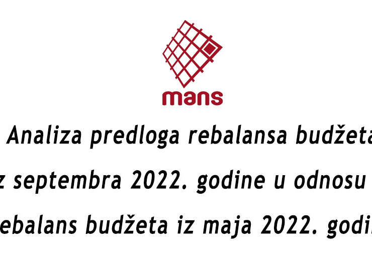 Analiza predloga Rebalansa  budžeta