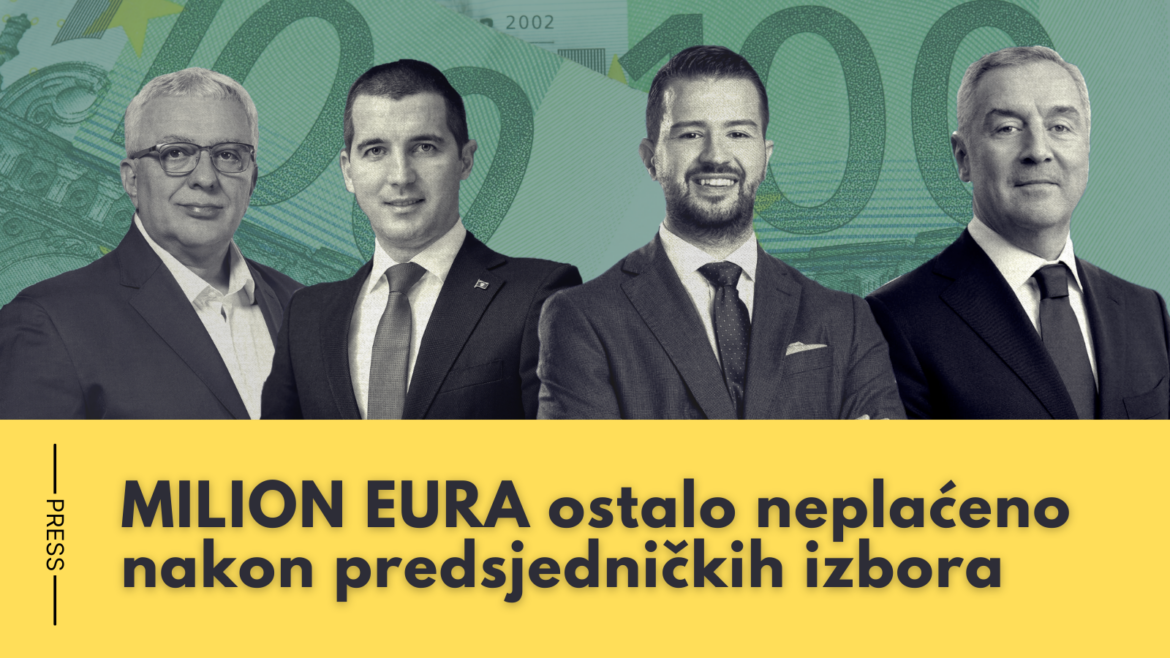 Milion eura ostalo neplaćeno nakon predsjedničkih izbora